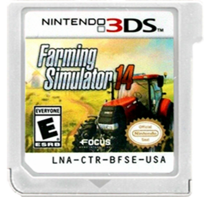 Farming Simulator 14 cartridge for Nintendo 3DS (3DS) farming simulation video game