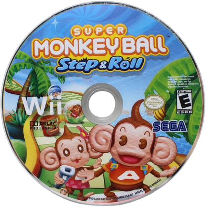 Super Monkey Ball: Step & Roll – Nintendo Wii (Wii) arcade platformer puzzle action video game disc