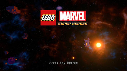 LEGO Marvel Super Heroes PlayStation 4 (PS4) action adventure video title screen