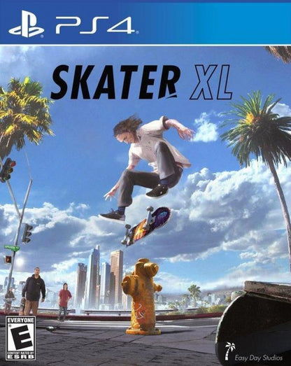 Skater XL – PlayStation 4 (PS4) video game cover art, skateboarding simulation title