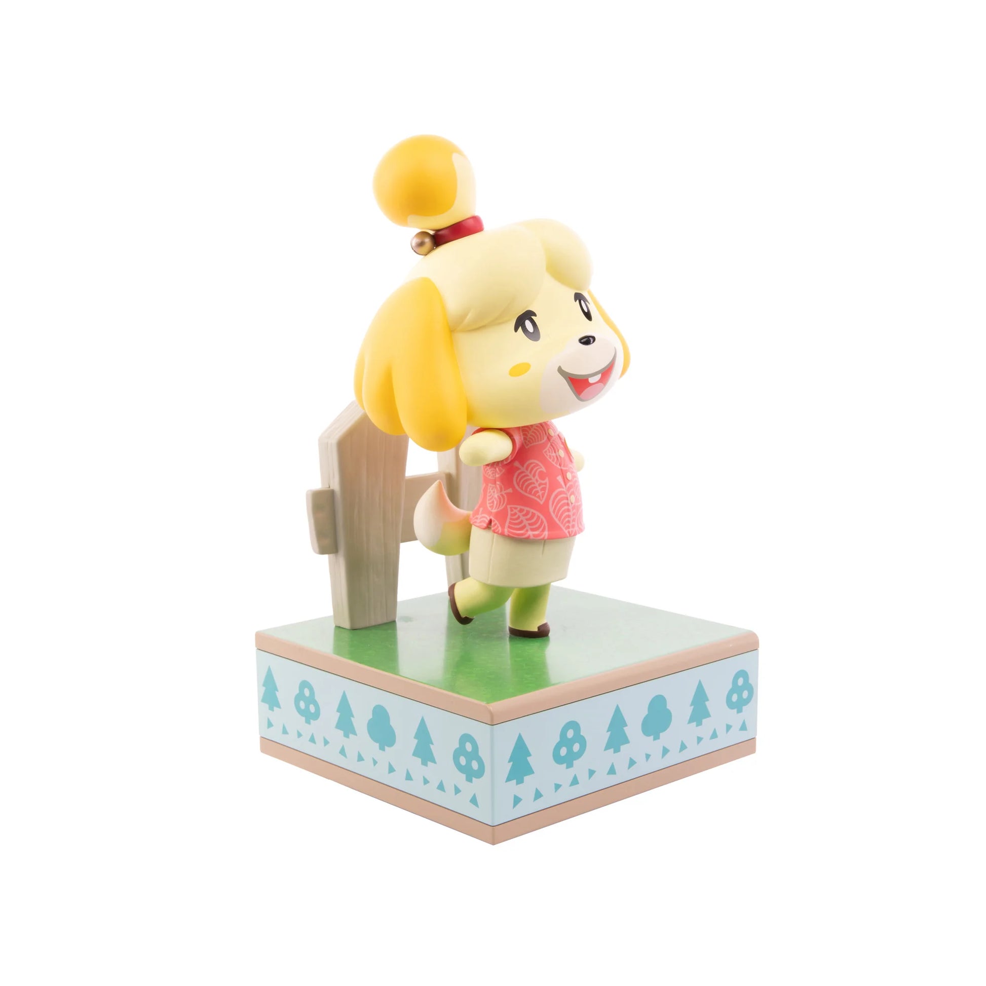 Isabelle 9 inch statue by First 4 Figures detailed Animal Crossing collectible featuring beloved Shih Tzu character cheerful pose and premium high quality display piece celebrating the Nintendo life simulation franchise