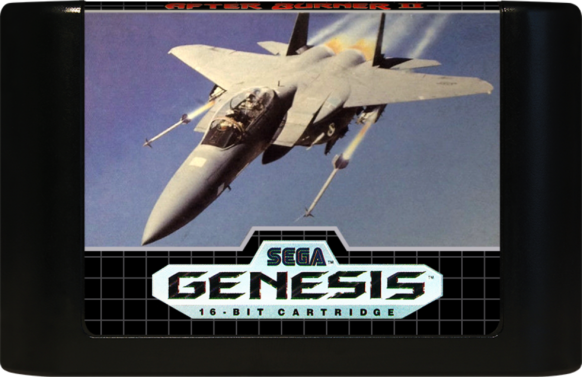 After Burner II Sega Genesis retro video game rail shooter cartridge (1990)