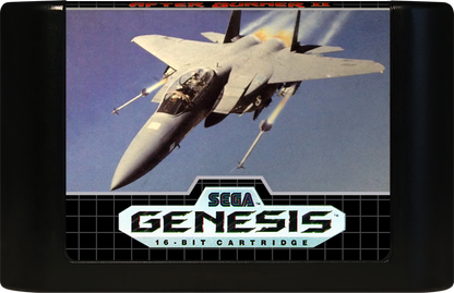 After Burner II Sega Genesis retro video game rail shooter cartridge (1990)
