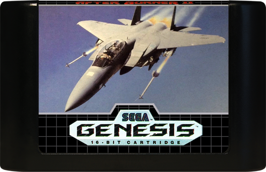 After Burner II Sega Genesis retro video game rail shooter cartridge (1990)
