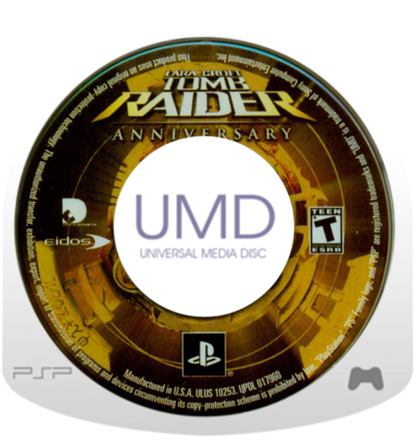 Tomb Raider: Anniversary – disc for PlayStation Portable (PSP) action-adventure game