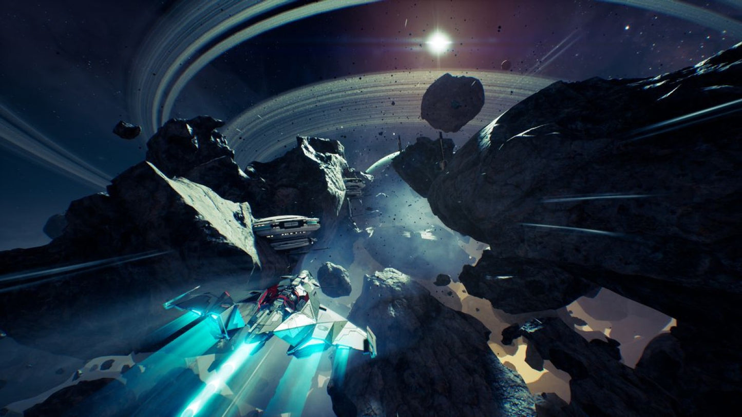 Chorus gameplay for PlayStation 5 (PS5) space combat action video game