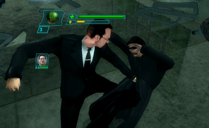 The Matrix Path of Neo PlayStation 2 PS2 for retro video game enthusiasts featuring action adventure gameplay martial arts combat bullet time mechanics cinematic movie inspired missions third person action sci fi storytelling and collectible gaming appeal gameplay
