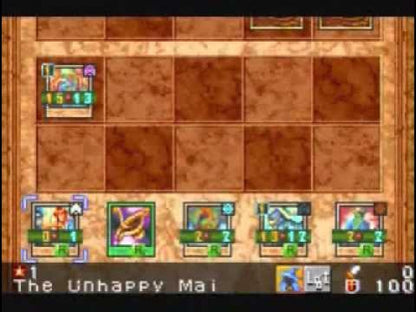Yu-Gi-Oh! Sacred Cards Game Boy Advance GBA video game, trading card strategy, turn-based dueling, handheld console title gameplay