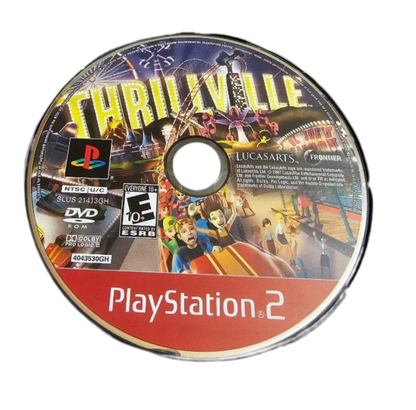 Thrillville [Greatest Hits] disc cover art for PlayStation 2 video game. 