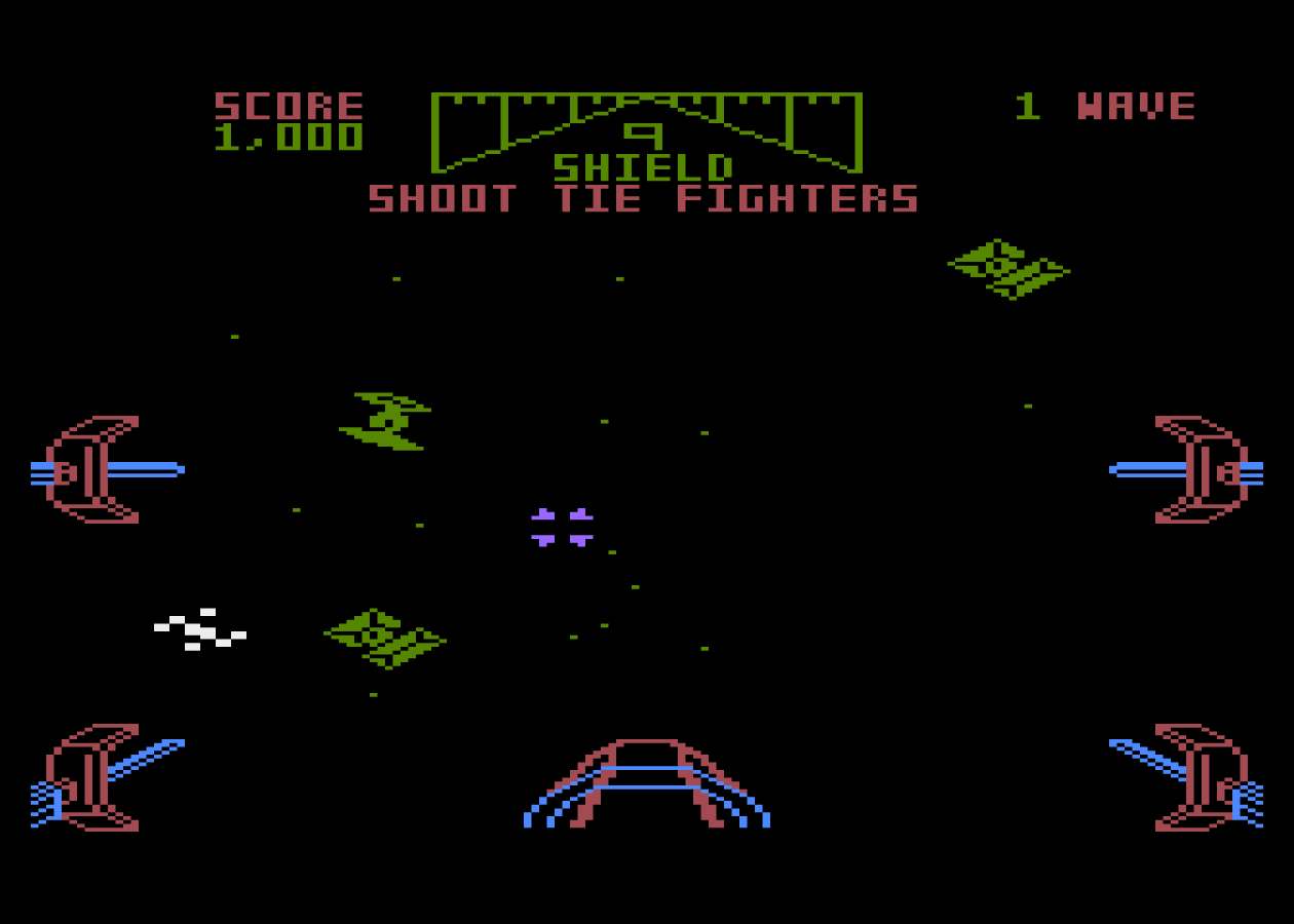 Star Wars: The Arcade Game – Atari 5200 gameplay art for video game for 5200 