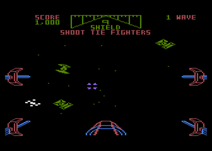 Star Wars: The Arcade Game – Atari 5200 gameplay art for video game for 5200 
