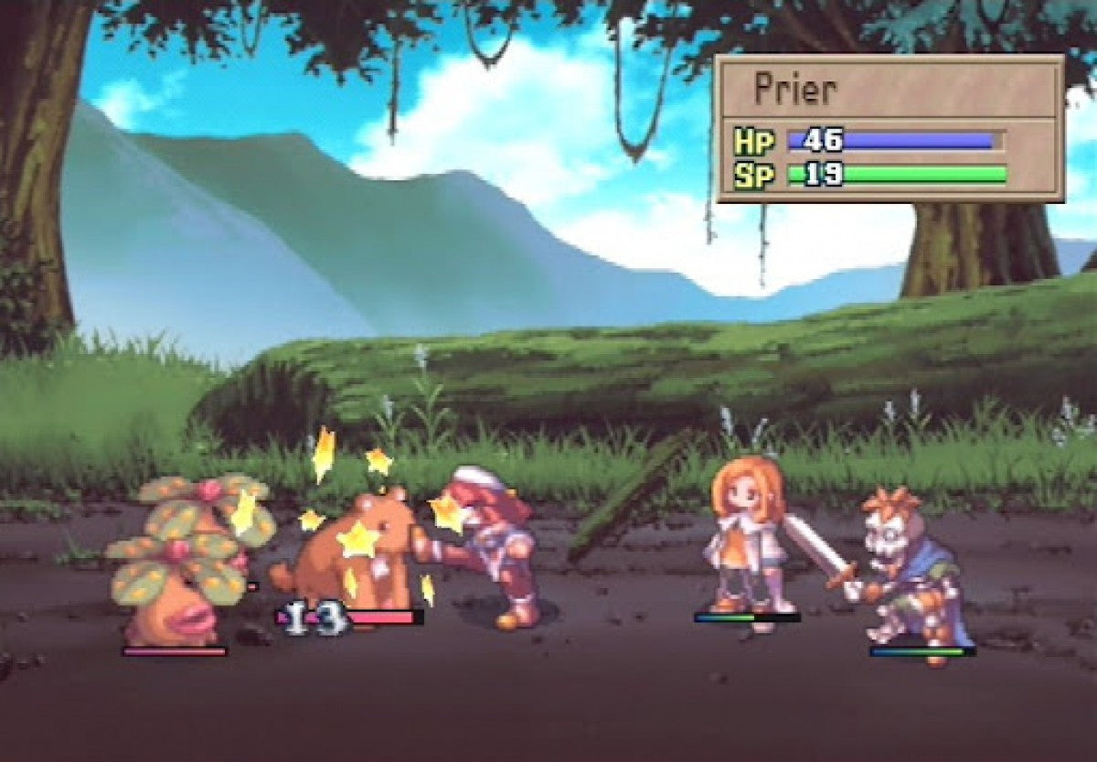 La Pucelle Tactics PS2 Sony PlayStation 2 tactical RPG strategy game grid based combat turn based battles Disgaea style gameplay Nippon Ichi Software fantasy story character progression demon hunting grid strategy PlayStation 2 software video game title gameplay