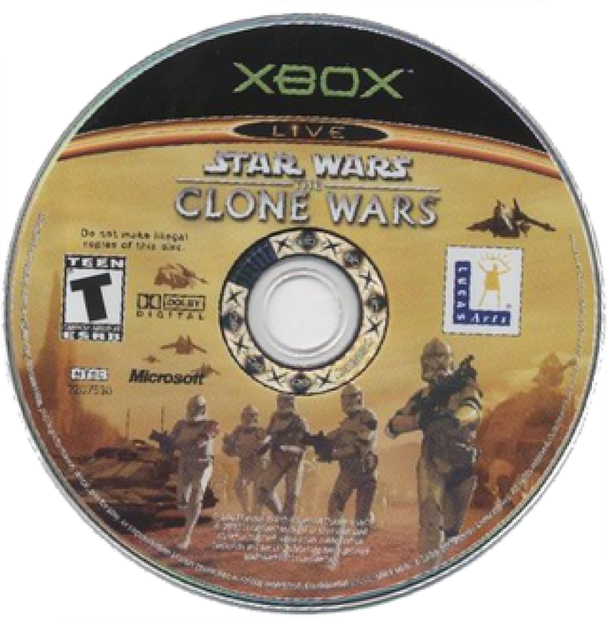 Star Wars The Clone Wars and Tetris Worlds Online Edition dual pack disc for Xbox video game