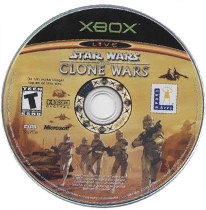 Star Wars The Clone Wars and Tetris Worlds Online Edition dual pack disc for Xbox video game