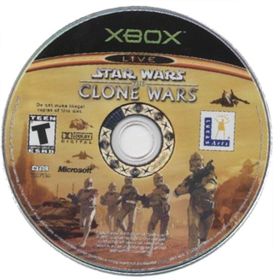 Star Wars The Clone Wars and Tetris Worlds Online Edition dual pack disc for Xbox video game