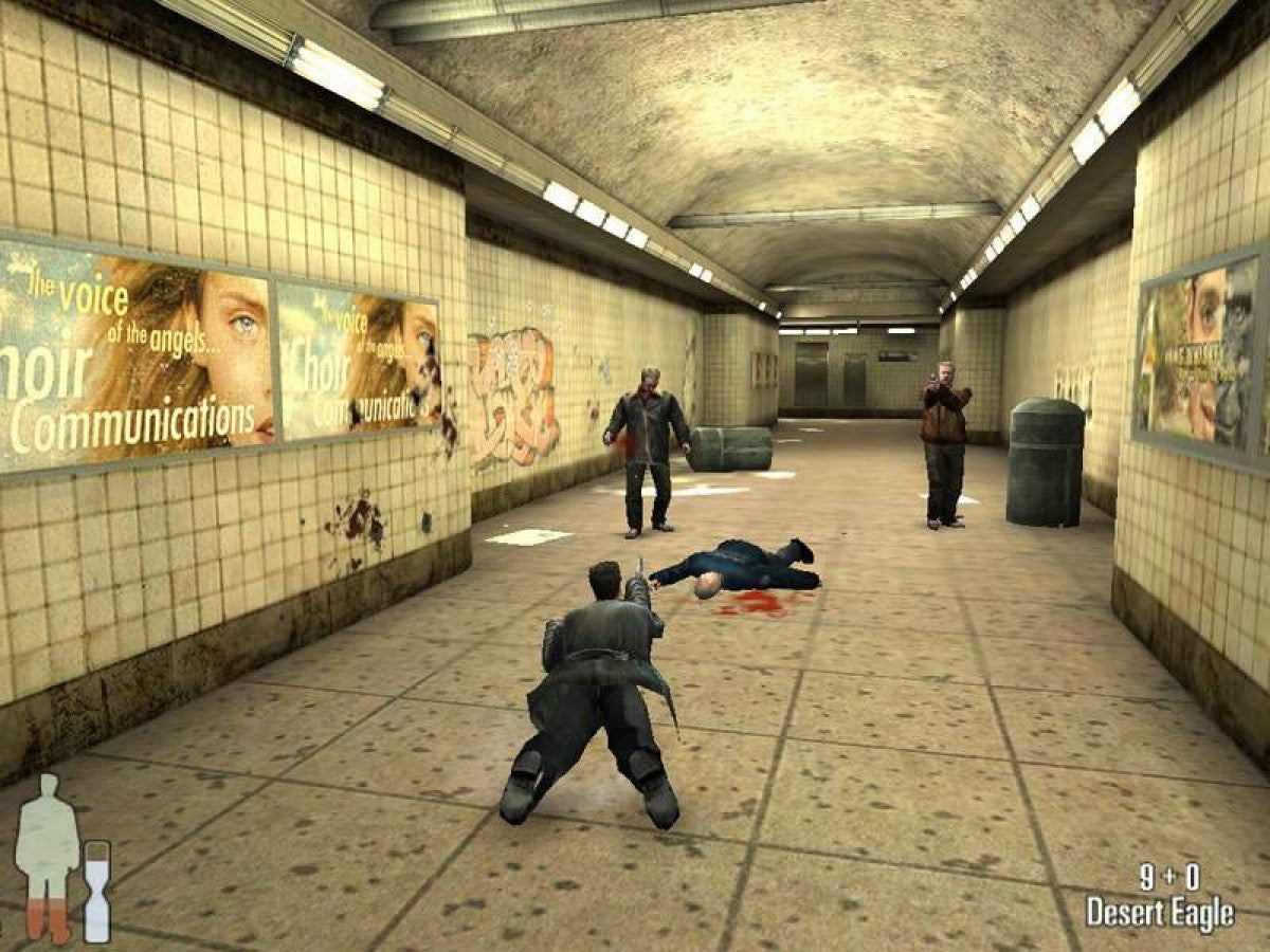 Max Payne gameplay for Playstation 2 (PS2) video game