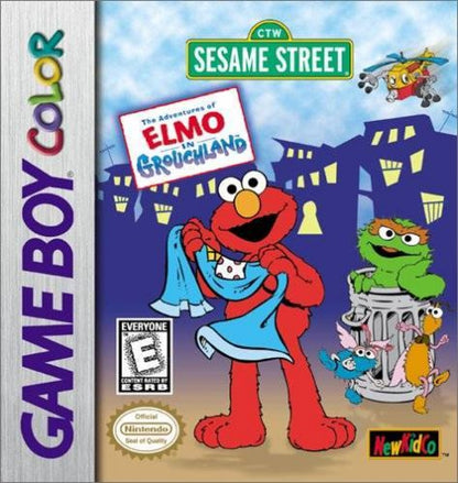 The Adventures of Elmo in Grouchland cover art for Game Boy Color GBC video game