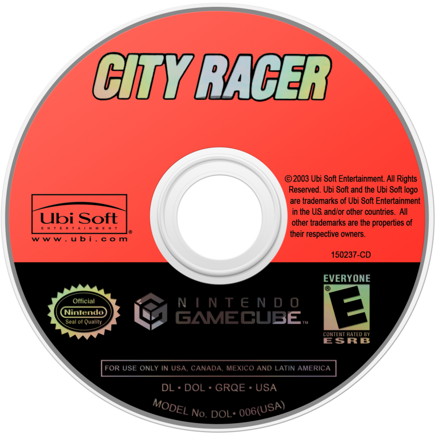 City Racer disc for GameCube (GC) arcade street racing video game