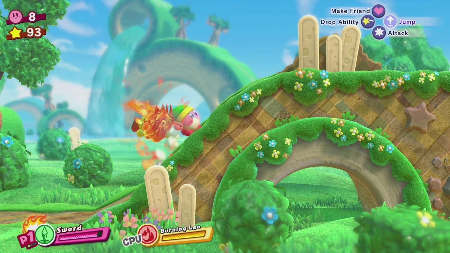 Kirby Star Allies gameplay image for Nintendo Switch (NS) video game
