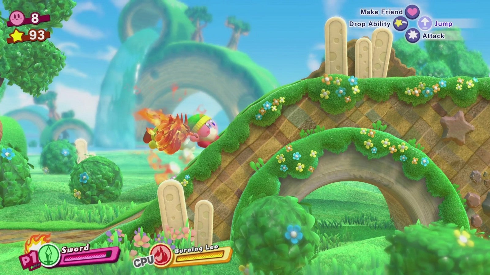 Kirby Star Allies gameplay image for Nintendo Switch (NS) video game