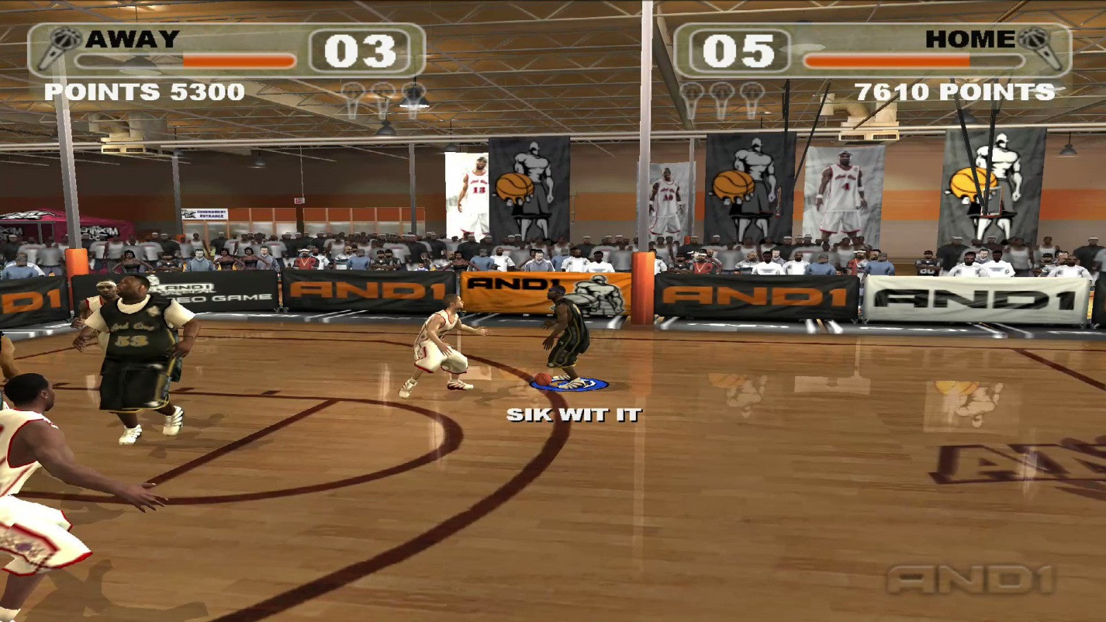 AND 1 Streetball PS2 sports basketball video game gameplay