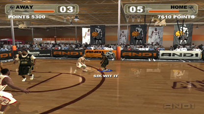 AND 1 Streetball PS2 sports basketball video game gameplay