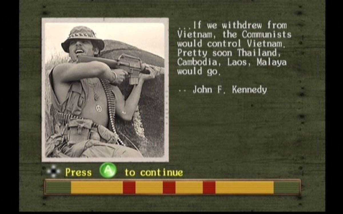 Men of Valor retro Xbox video game Men of Valor military first person shooter Vietnam War tactical combat historical warfare action campaign console title Xbox release gameplay