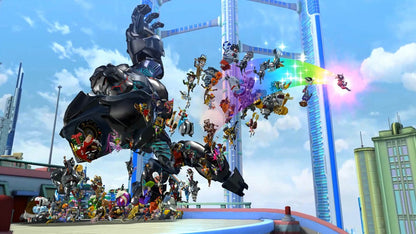 The Wonderful 101 Nintendo Switch NS video game featuring action adventure gameplay superhero combat team based transformations strategic battles enemy encounters special abilities colorful environments and fast paced action Nintendo Switch gaming video game gameplay