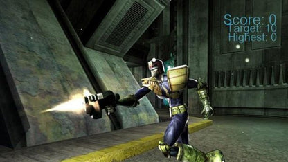 Judge Dredd Dredd vs Death PlayStation 2 retro video game first person shooter gameplay (2005)