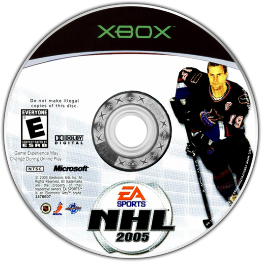 NHL 2005 disc art for Xbox (XBOX) video game
