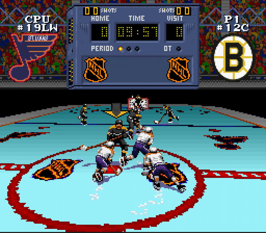 NHL Stanley Cup gameplay image for Super Nintendo Entertainment System SNES retro video game