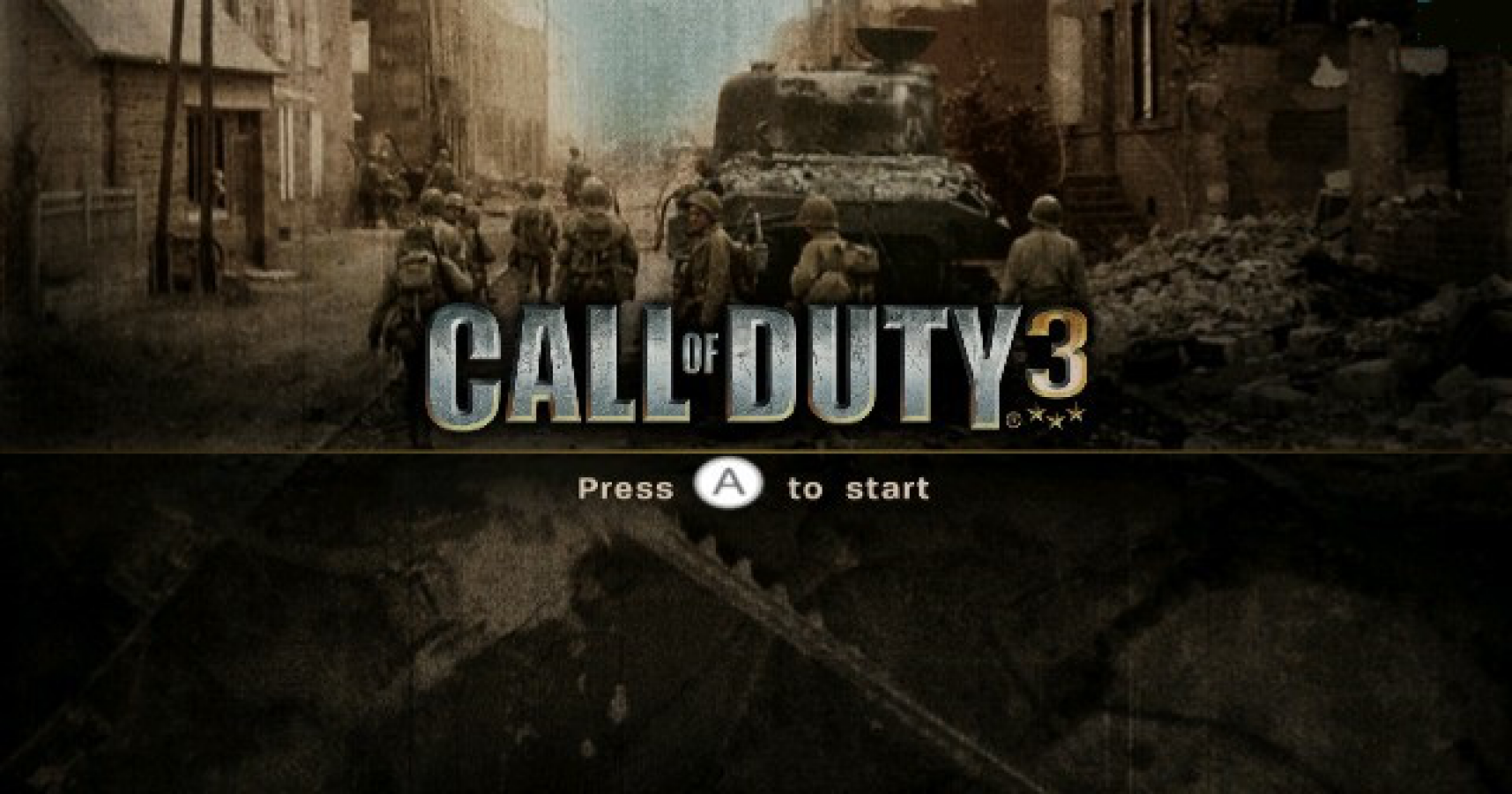 Call of Duty 3 – Nintendo Wii (Wii) title cover art for video game for Wii