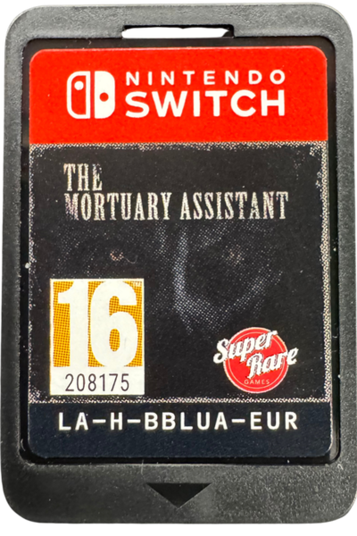 The Mortuary Assistant PAL Import Nintendo Switch NS video game featuring first person survival horror gameplay mortuary embalming tasks paranormal investigations supernatural entities demonic hauntings disturbing discoveries occult rituals atmospheric environments psychological horror jump scares and multiple story outcomes PAL region import edition Nintendo Switch horror gaming retro video game collection collectible gaming appeal cartridge