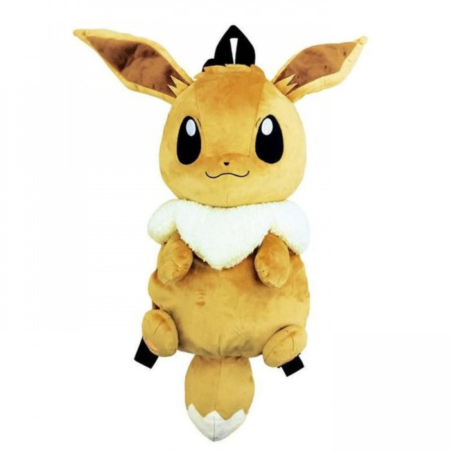Pokémon Eevee Backpack Plush collectible Pokémon plush backpack featuring Eevee character design soft plush construction spacious storage compartment adjustable shoulder straps wearable backpack design adorable Pokémon styling and fun collectible merchandise appeal