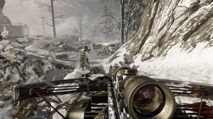 Call of Duty Black Ops Xbox 360 game featuring intense first person shooter action, cinematic Cold War storyline, and competitive multiplayer modes gameplay