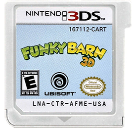 Funky Barn 3D cartridge art for Nintendo 3DS (3DS) video game