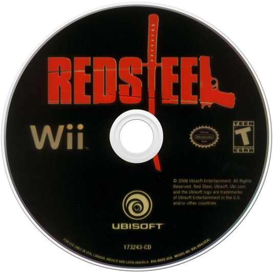 Red Steel – Nintendo Wii (Wii) first-person shooter action adventure video game disc