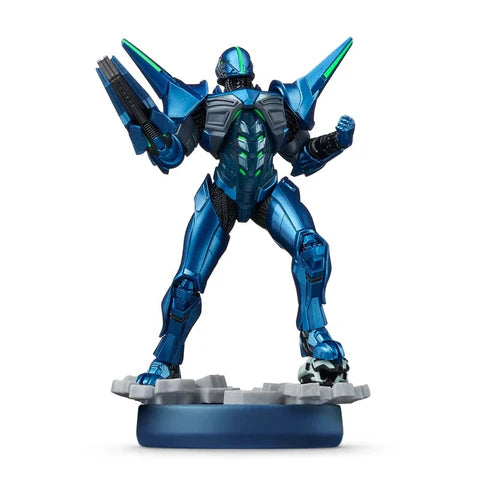 Sylux Metroid Prime Nintendo Amiibo sealed figure featuring the mysterious bounty hunter from the Metroid Prime series with detailed armored design NFC functionality for in game bonuses compatible with Nintendo Switch and collectible Nintendo figure from the Metroid series figure 