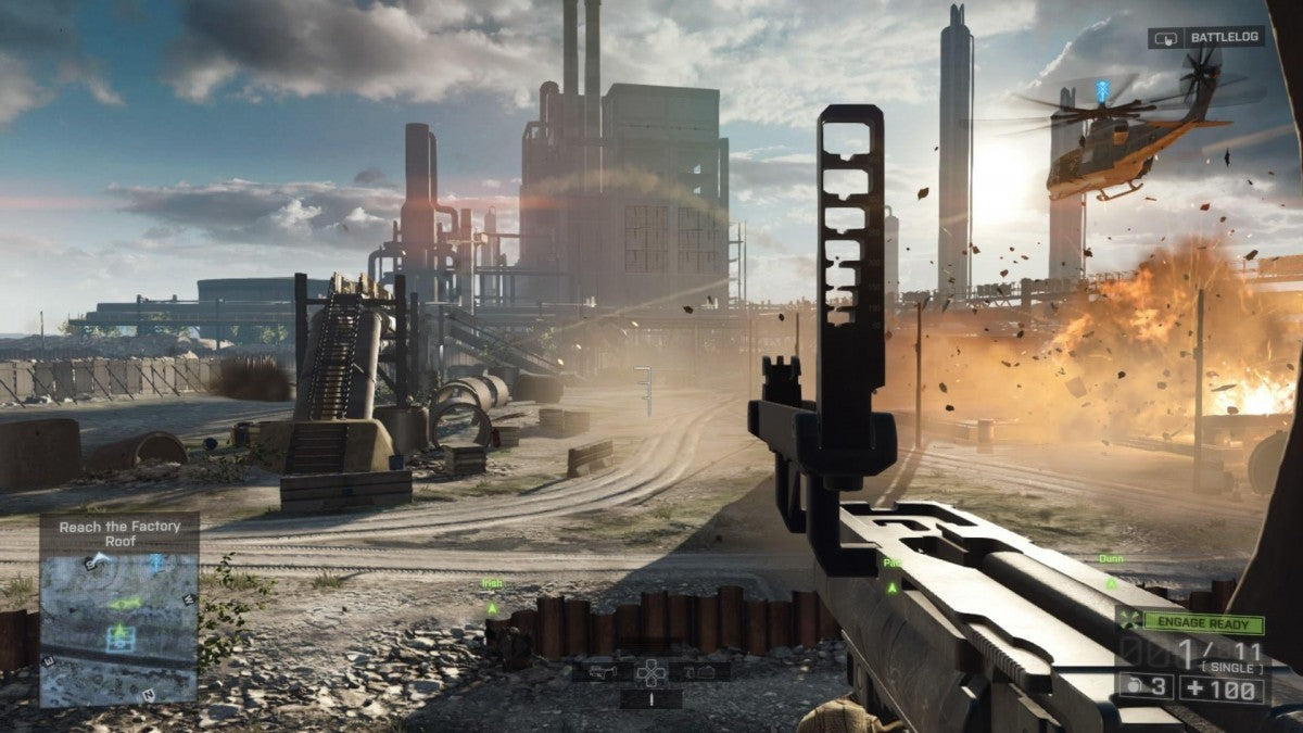 Battlefield 4 gameplay for Xbox 360 (X360) first-person shooter video game