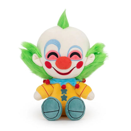 Killer Klowns Shorty 9 inch plush toy featuring detailed horror character design soft stuffed collectible movie merchandise and display plush for fans of cult classic Killer Klowns front