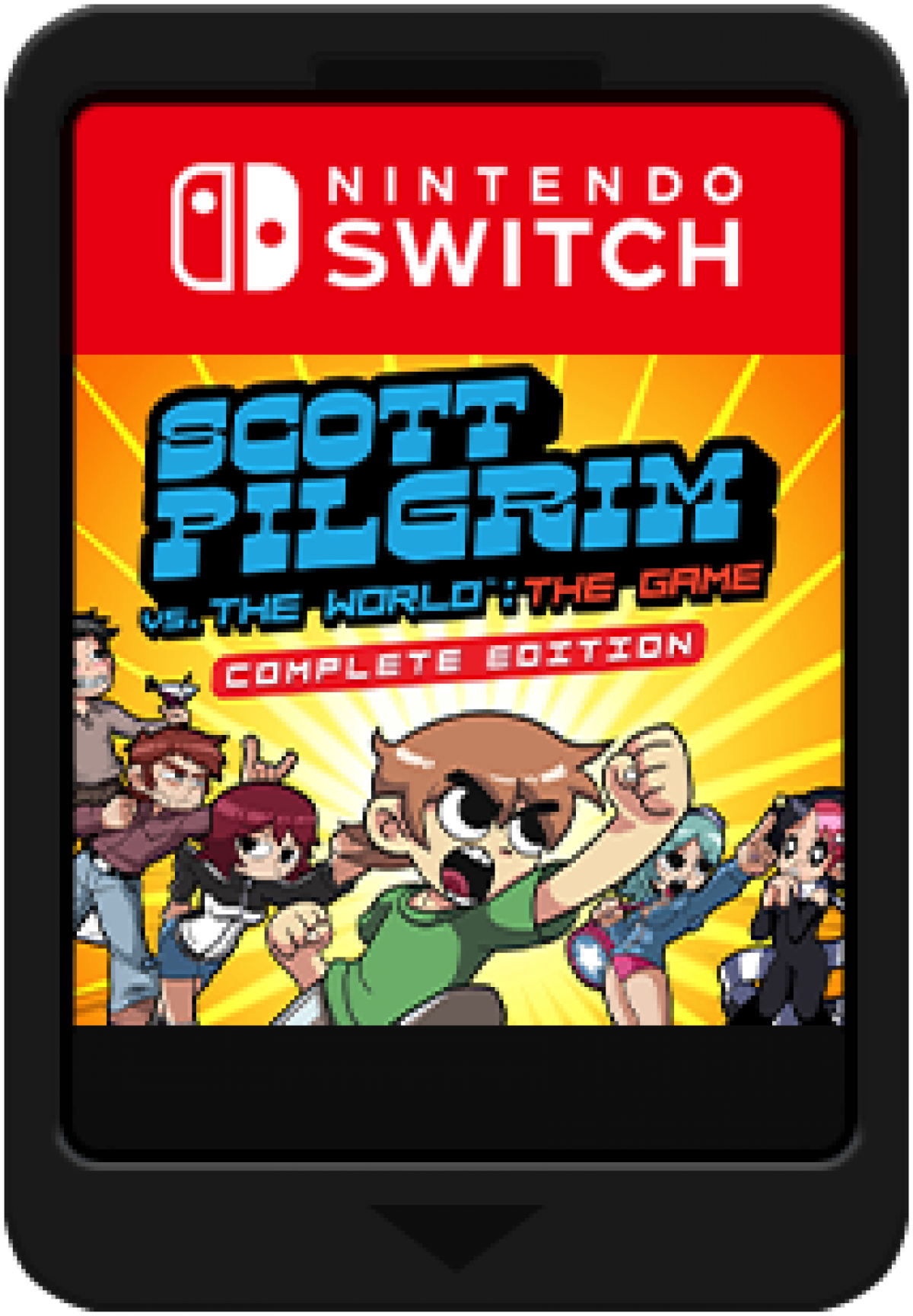Scott Pilgrim vs. The World: The Game Complete Edition Nintendo Switch featuring retro beat ‘em up action and full DLC content cartridge