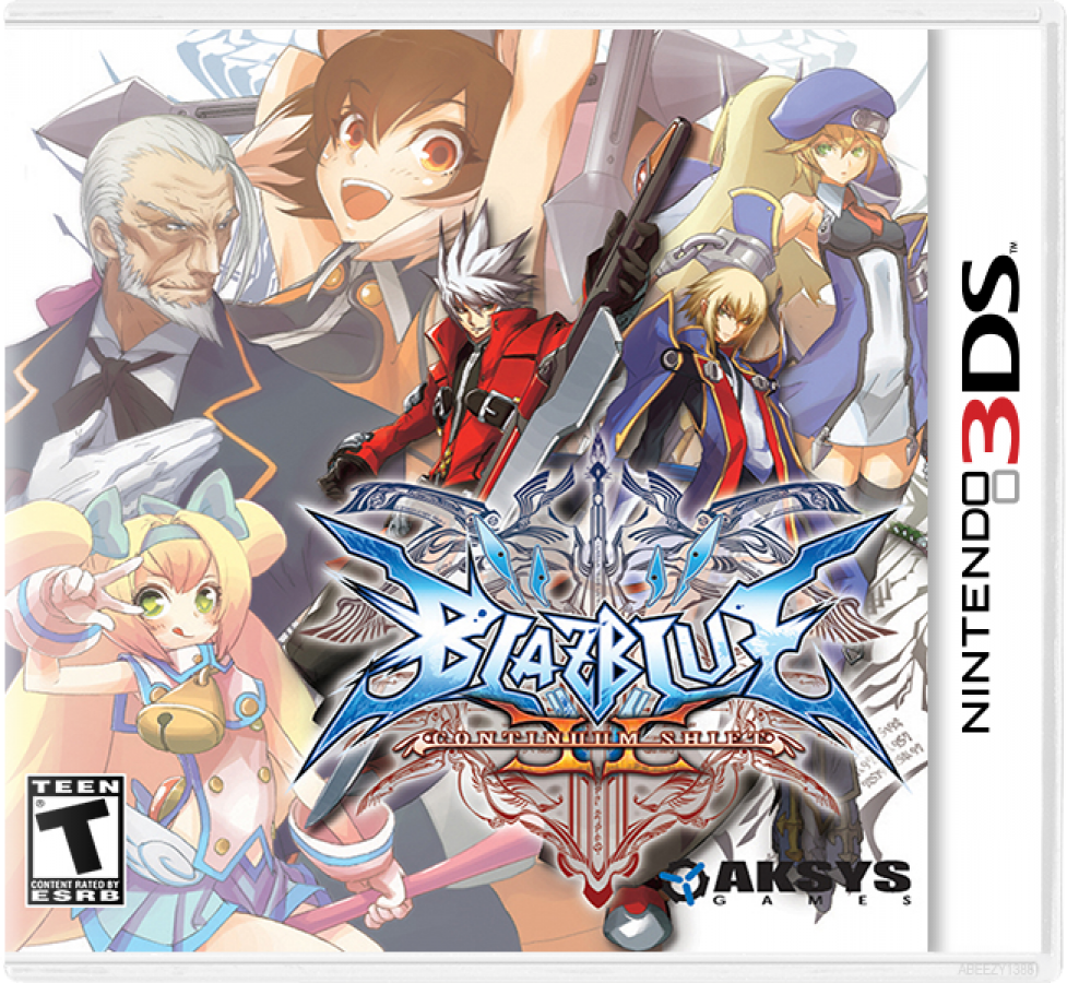 BlazBlue: Continuum Shift II cover art for Nintendo 3DS (3DS) video game