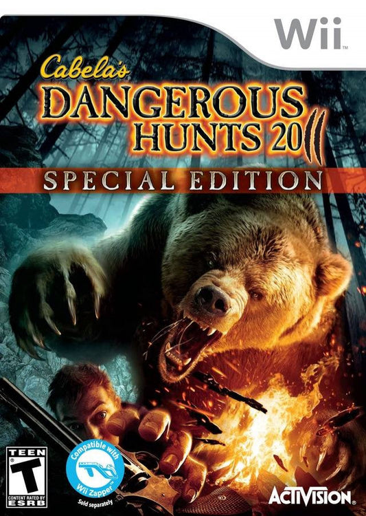 Cabela's Dangerous Hunts 2011 Special Edition cover art for Nintendo Wii (Wii) video game