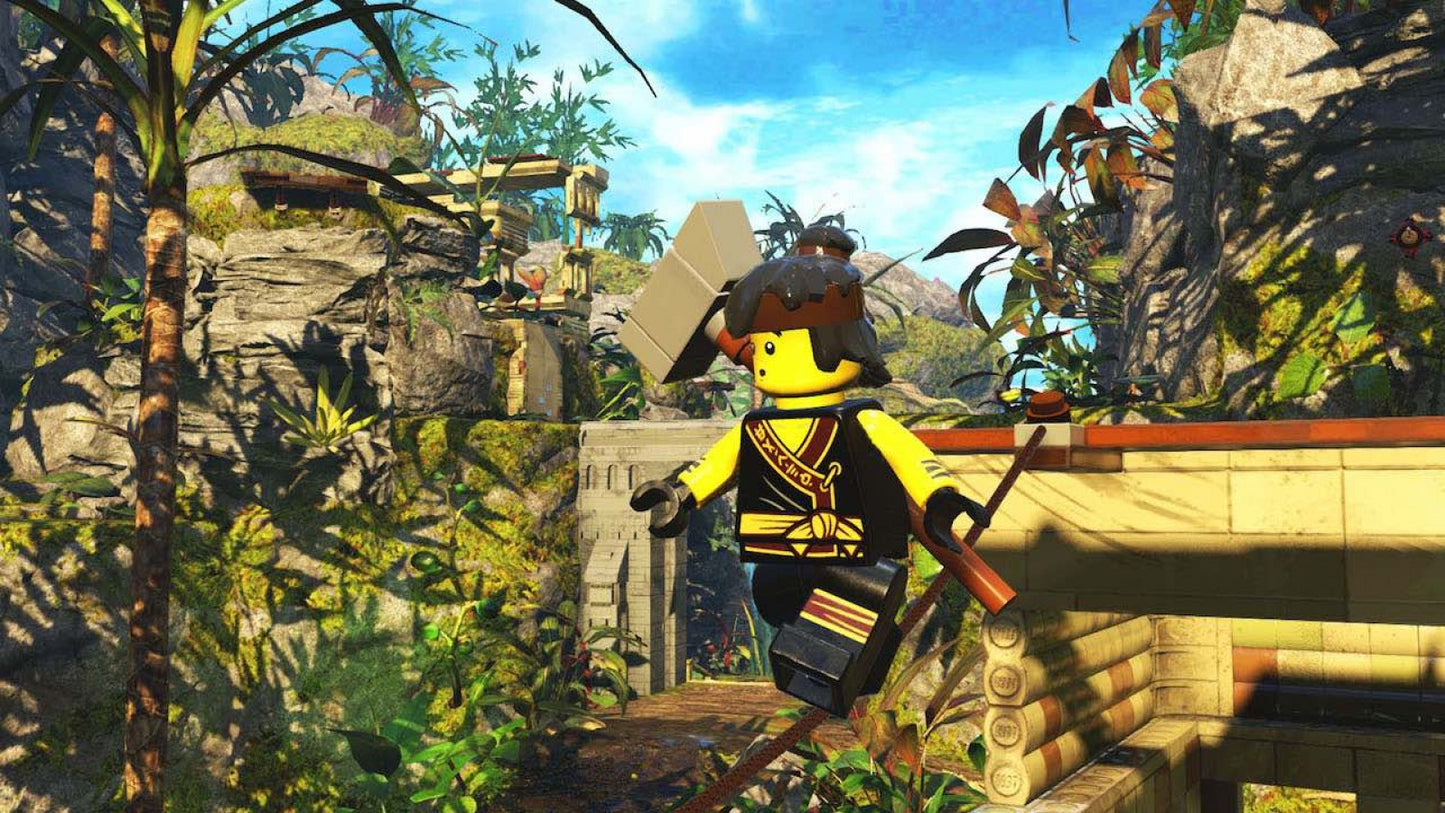 LEGO NINJAGO Video Game Xbox One for retro video game enthusiasts featuring action adventure gameplay martial arts combat cooperative multiplayer missions LEGO building mechanics ninja themed exploration humorous storytelling and collectible gaming appeal gameplay