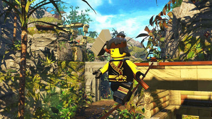 LEGO NINJAGO Video Game Xbox One for retro video game enthusiasts featuring action adventure gameplay martial arts combat cooperative multiplayer missions LEGO building mechanics ninja themed exploration humorous storytelling and collectible gaming appeal gameplay