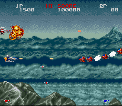 Darius Twin Super Nintendo Entertainment System SNES retro video game shoot em up action featuring side scrolling space combat challenging enemy waves powerful weapons futuristic spacecraft gameplay classic 16 bit graphics Super Nintendo gaming experience retro game collection appeal gameplay