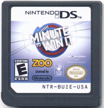 Minute to Win It cartridge for Nintendo DS (DS) party mini-game collection video game