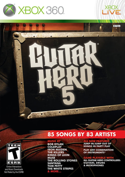 Guitar Hero 5 cover art for Xbox 360 (X360) video game