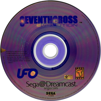 Seventh Cross Evolution Sega Dreamcast retro video game RPG disc