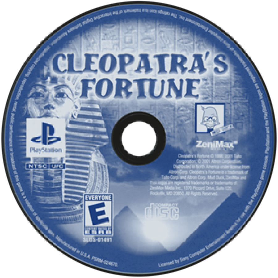 Cleopatra's Fortune PlayStation PS1 for puzzle video game fans featuring Egyptian themed gameplay colorful falling block puzzles strategic tile matching challenging stages ancient tomb environments arcade action classic Taito gameplay and retro PlayStation gaming collectible appeal disc